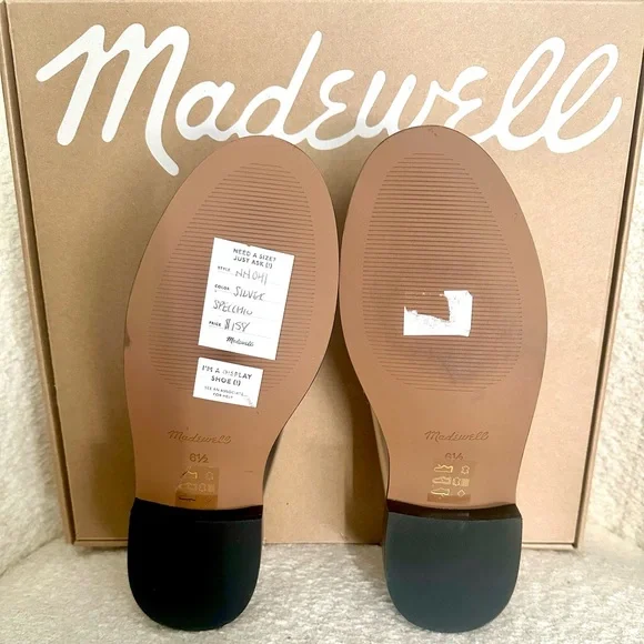 Madewell Penny Loafers in Silver Sz 6.5 - Picture 5 of 7